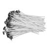100 Pieces 12x1.3cm Pre Waxed Candle Wicks Low Smoke Cotton White for Candle Making DIY