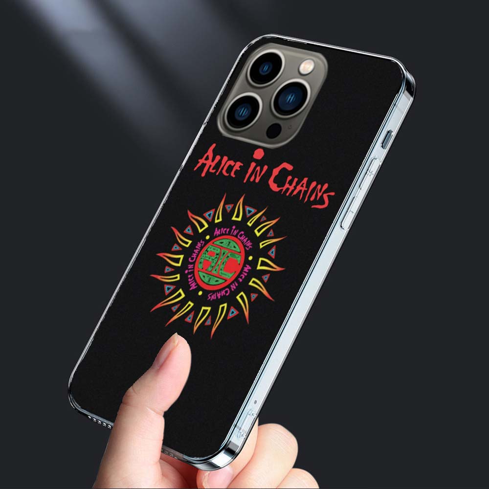 

Rock Band Alice In Chains Phone Case For Iphone 16E 15 Pro 14 Plus 17E 16 17 Pro Max Air 11 12 13 Mini Shockproof Capa Cute C iPhone 16 Pro Max