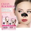 Sadoer 6Pcs Bamboo Charcoal Clean Nose Patches Face Cleansing Quickly Remove Blackheads Comedones Shrink Pore Skin Care Mask
