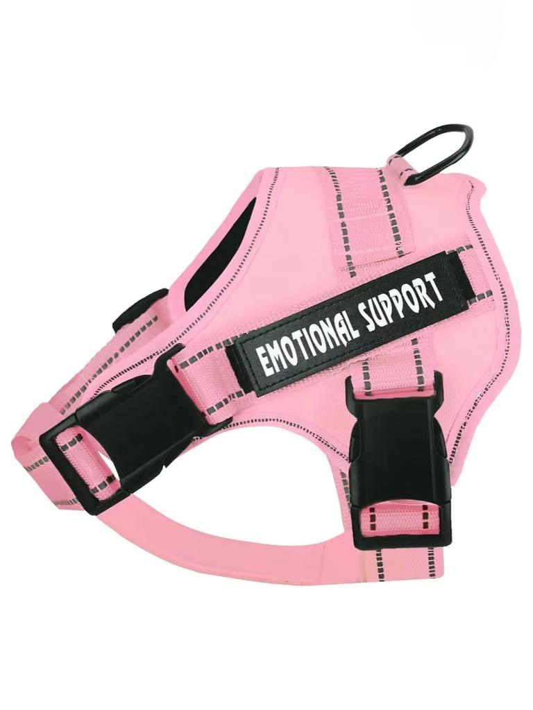 Premiumowa Uprząż dla Psa Służbowego Odblaskowa, Oddychająca i Regulowana - Idealna Dla Zwierząt Wspierających Emocjonalnie Wszystkich Rozmiarów Zawiera 4Rem