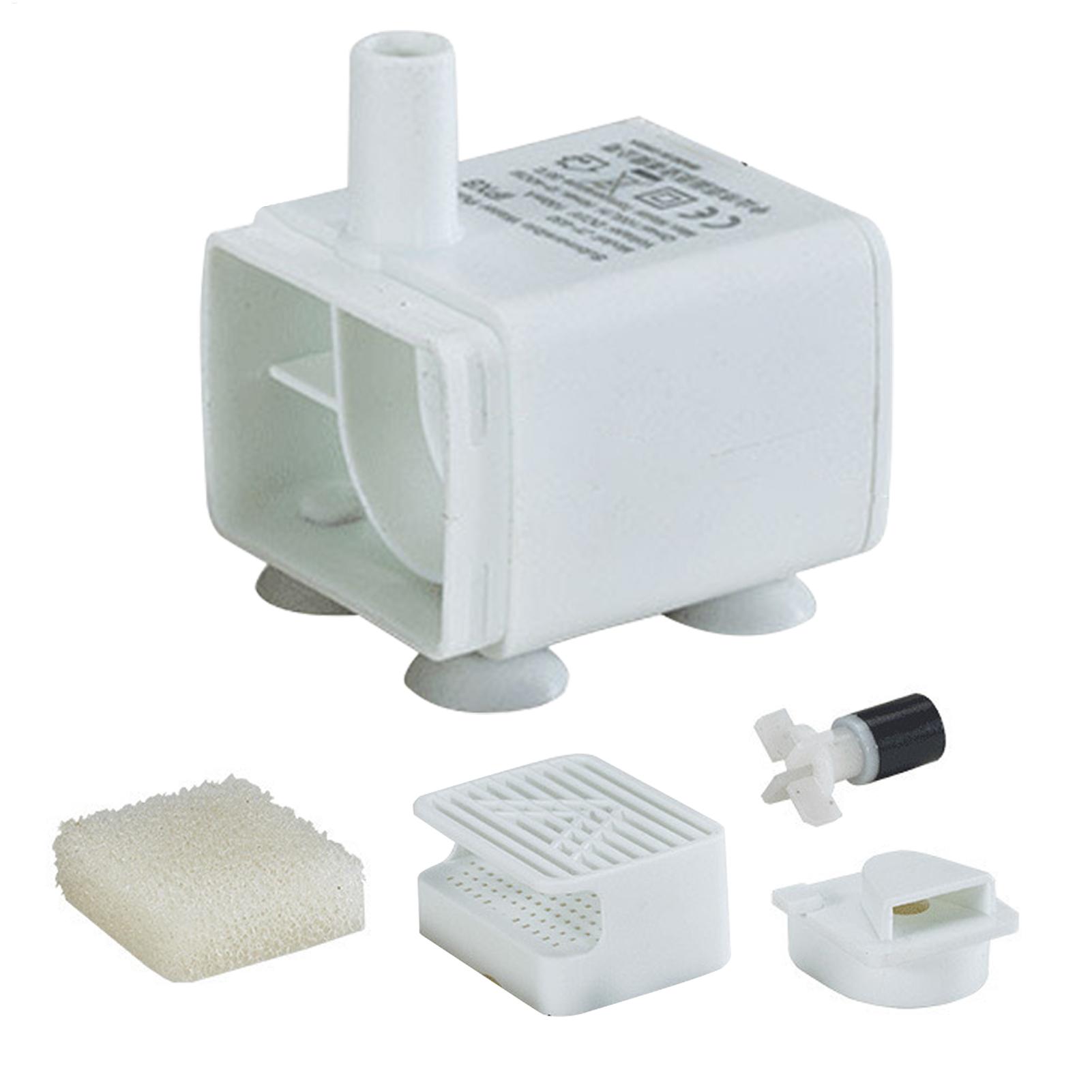 Pet fountain Motor Submersible Pump Silent USB Cat Water Fountain Quiet Feeding Supplies for Pet Drinking Dispenser replacement
