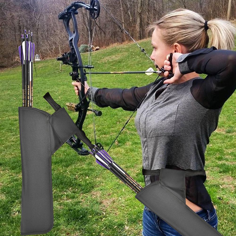 Arrow Quiver Arrow Waist Bag Holds 15-20 Arrows Arrow Shoulder Bag Adjustable Strap Arrow Holder Bag for Target Exercise 5