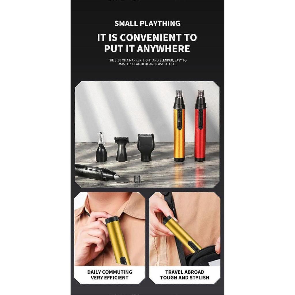 Rechargeable 4-in-1 Multifunctional Electric Nose Hair Trimmer