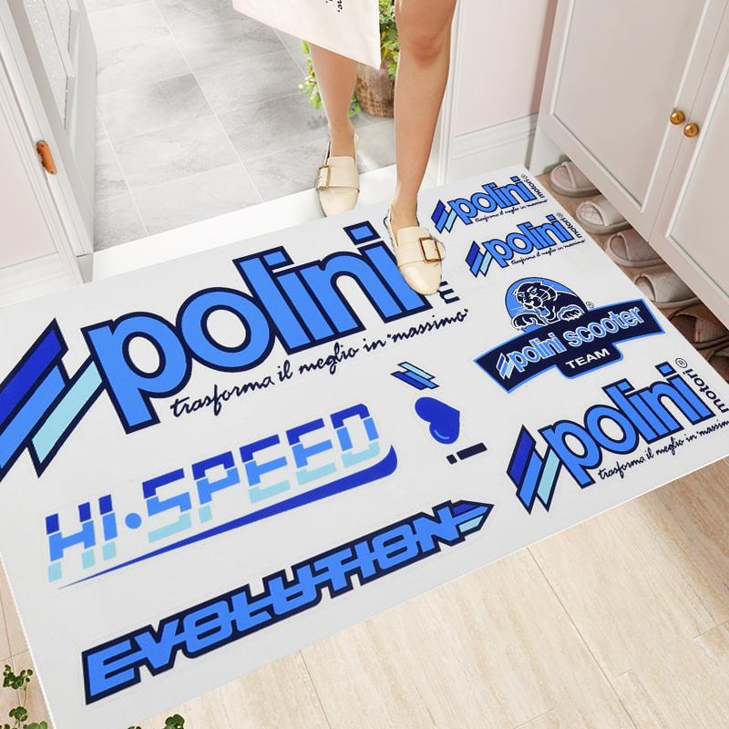 P-Polini-Italy S-Scooter R-Racer Carpet Floor Mat Racing Cool Moto Display Motorcycle Display Mat Anti-slip Home Decor Room Rug