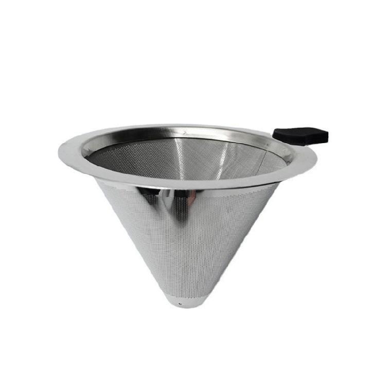 Hand Dripping Coffee Maker Coffee Machine Accessory Coffee Filter Cup Professional Coffee Dripper Metal Espresso Tool