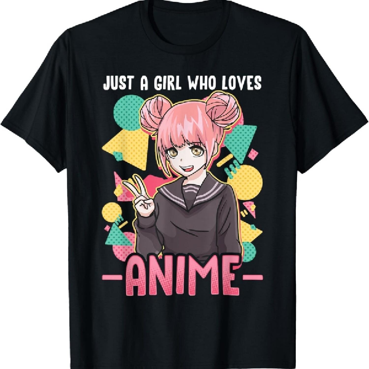 

Anime Shirts For Girls Women Just A Girl Who Loves Anime T-Shirt XXXXXL