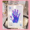 Diy Couple Hand Paint Shadow Box Frame Wooden Handprint Photo Frame 12-Color Paint Set Display Gifts