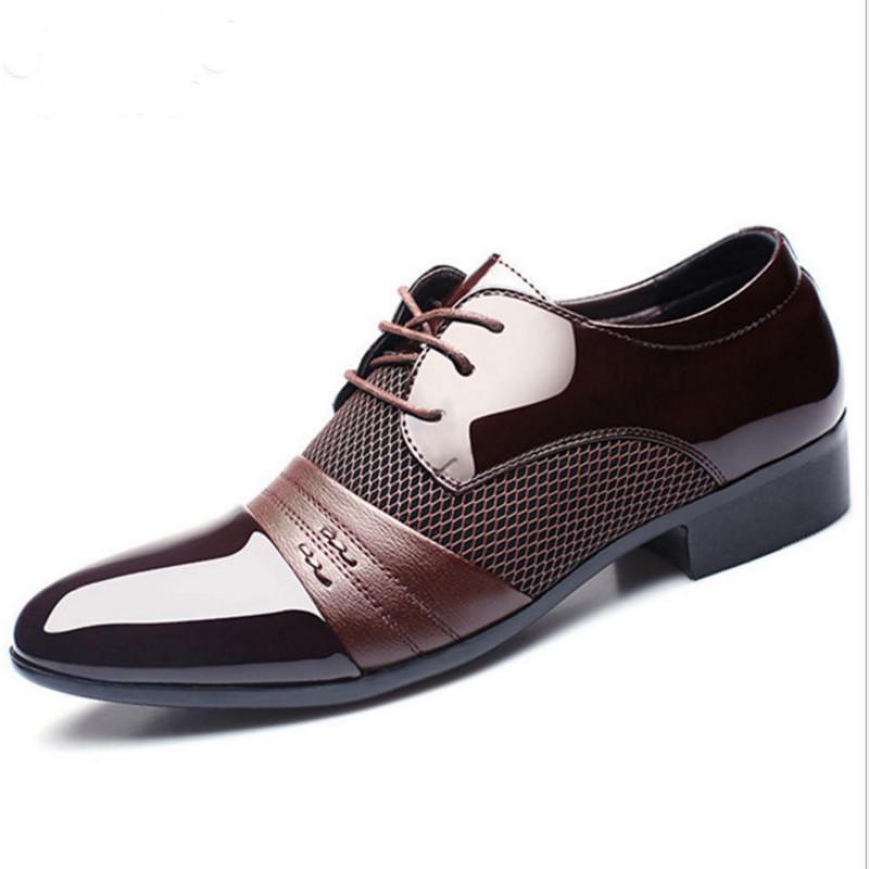 

2025 autumn new pointed men s casual shoes Korean version lace-up business dress large size men s shoes trend 48