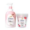 Sweet Strawberry Oatmeal Milk Shower Foam & Body Scrub Set
