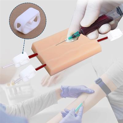 ABKS-IV Injection Training Pad Model,Silicone Human Simulated Skin Injection Practice Pad For Nurse,Students Practice