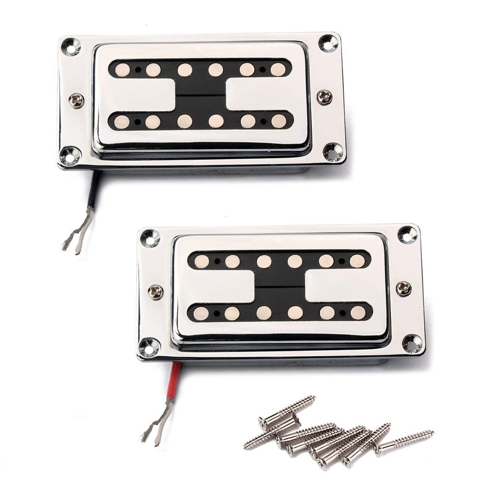 Humbucker Double Coil Guitar Pickup Neck Bridge Replacement for Les Paul Electric Guitars Set, H-Style & Pickups, LP-Style