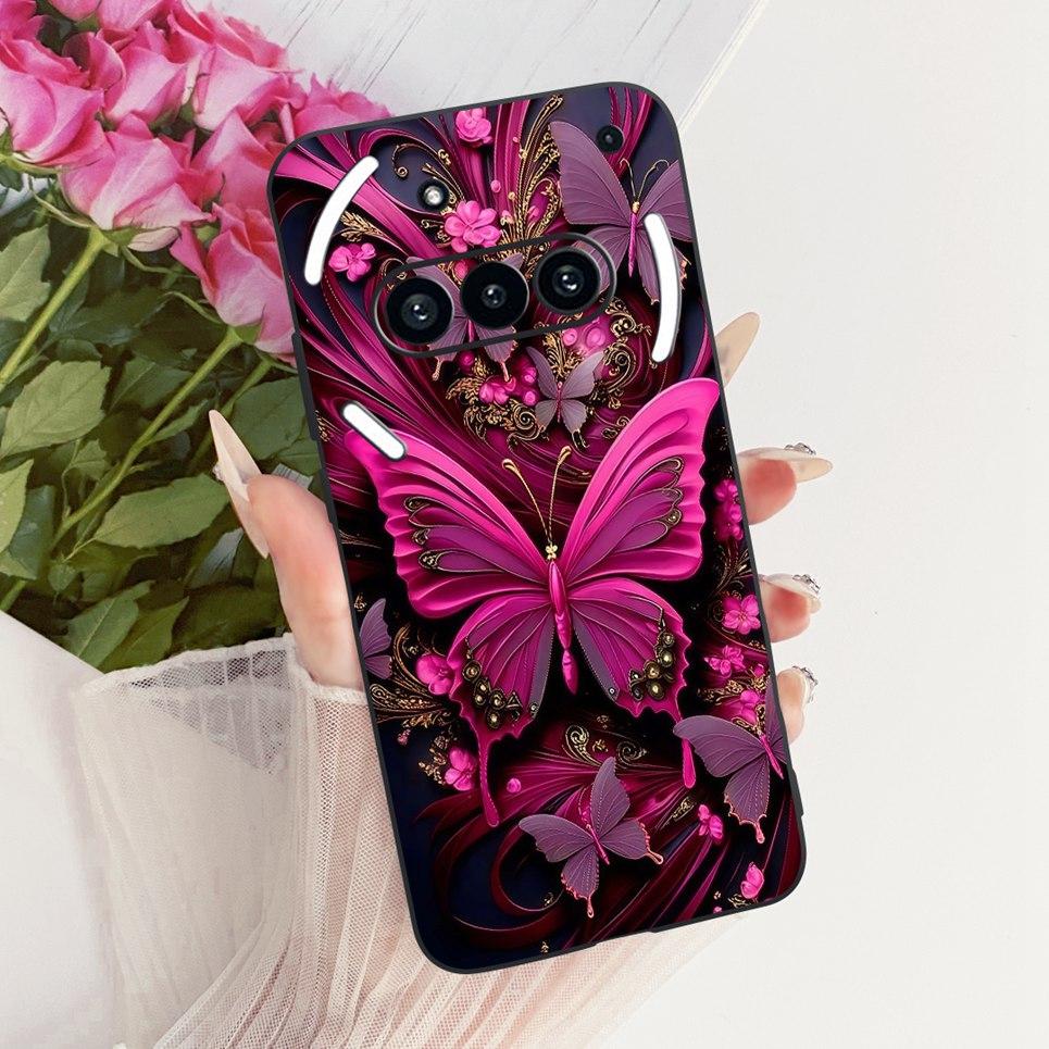 Luxury Flower Butterfly Bow Pattern Casing For Nothing Phone 3 3a Back Cover Clear Soft Silicone Phone Case For Nothing A059
