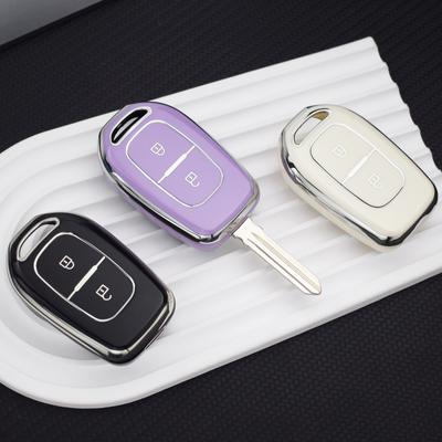2 Düğmeli TPU Araba Uzaktan Kumanda Anahtar Kılıfı Kabuk Fob Renault Duster Dacia Scenic Master Megane Tutucu Koruyucu Aksesuarlar