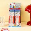 Genuine Hello Kitty 0.5mm Black Ink Clickable Ballpoint Pen with High-Value Pen Clip - 3-Pack Writing Tools.