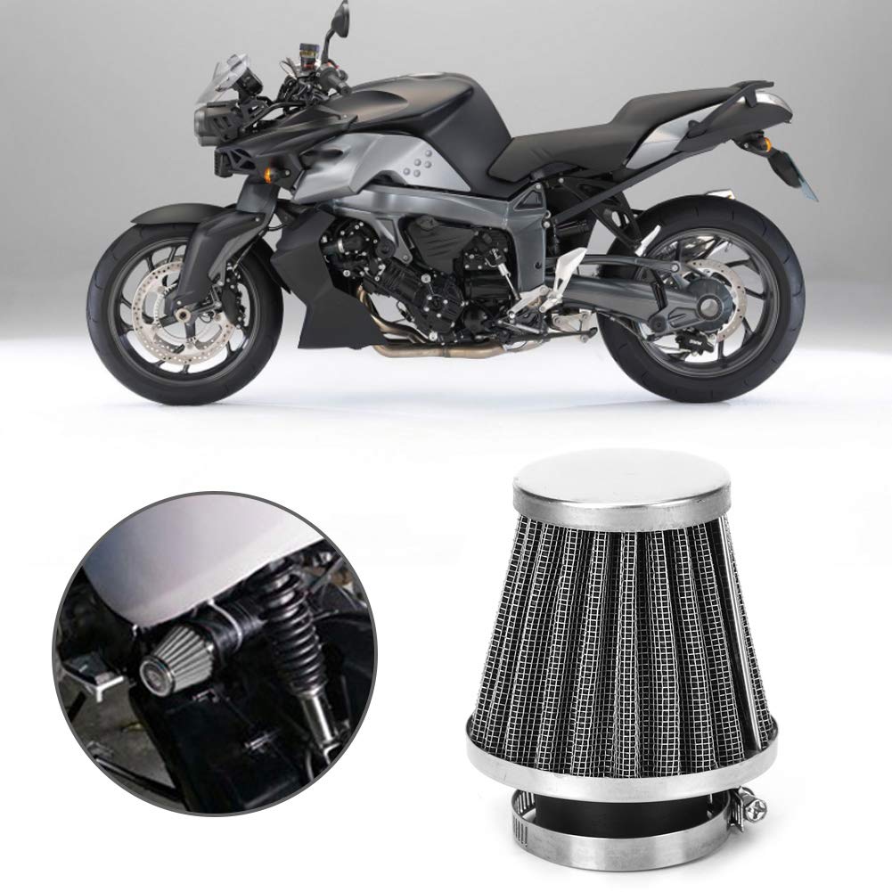 Engine Air Filter Motorcycle Air Power Filter Steel Mash Material (44mm) Impurity Filtration