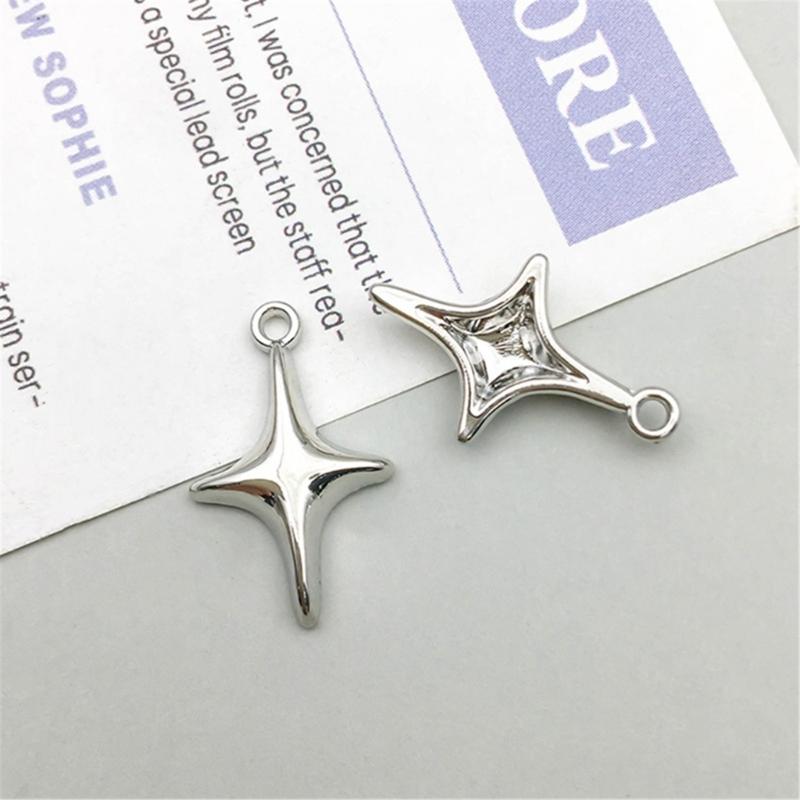 Elegant Four Pointed Star Pendant DIY Jewelry Accessories Chic Jewelry Pendants
