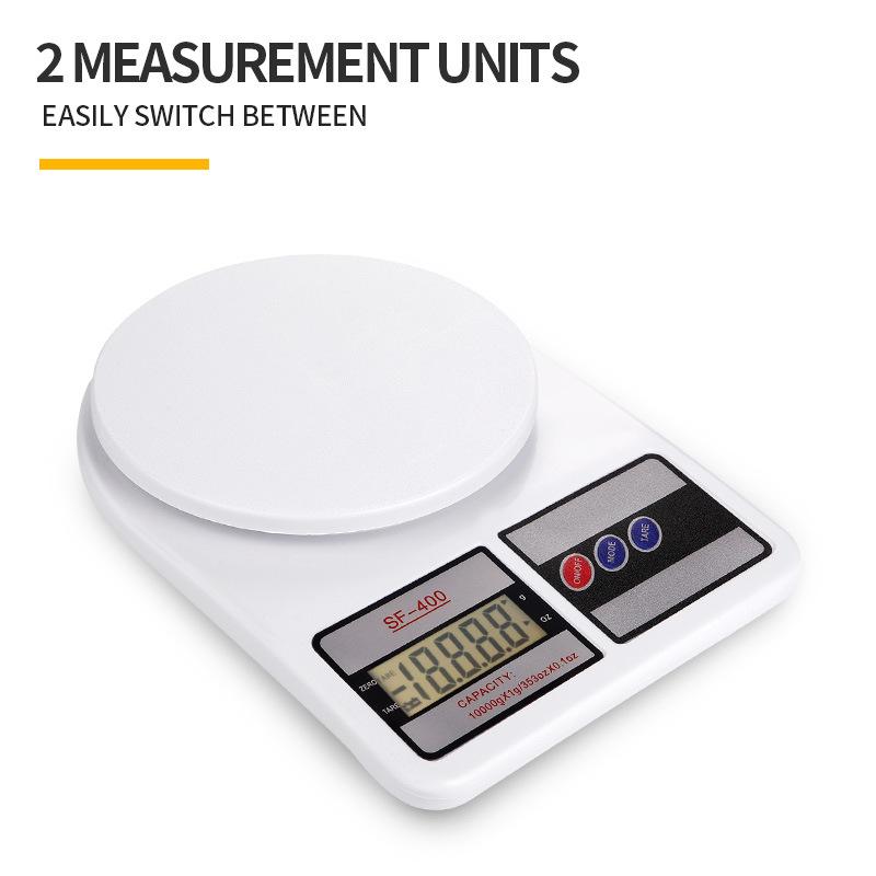 10kgx1g Digital Scale Kitchen Electronic Scale Gram Replaceable Battery Power Cooking Baking Cakes Measuring Kitchen Accessories