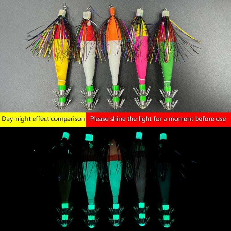 Squid Cuttlefish Sleeve Hook Jigs Lures Artificial Shrimp Baits Cuttlefish Sleeve Squid Jigs Baits Easy to Use