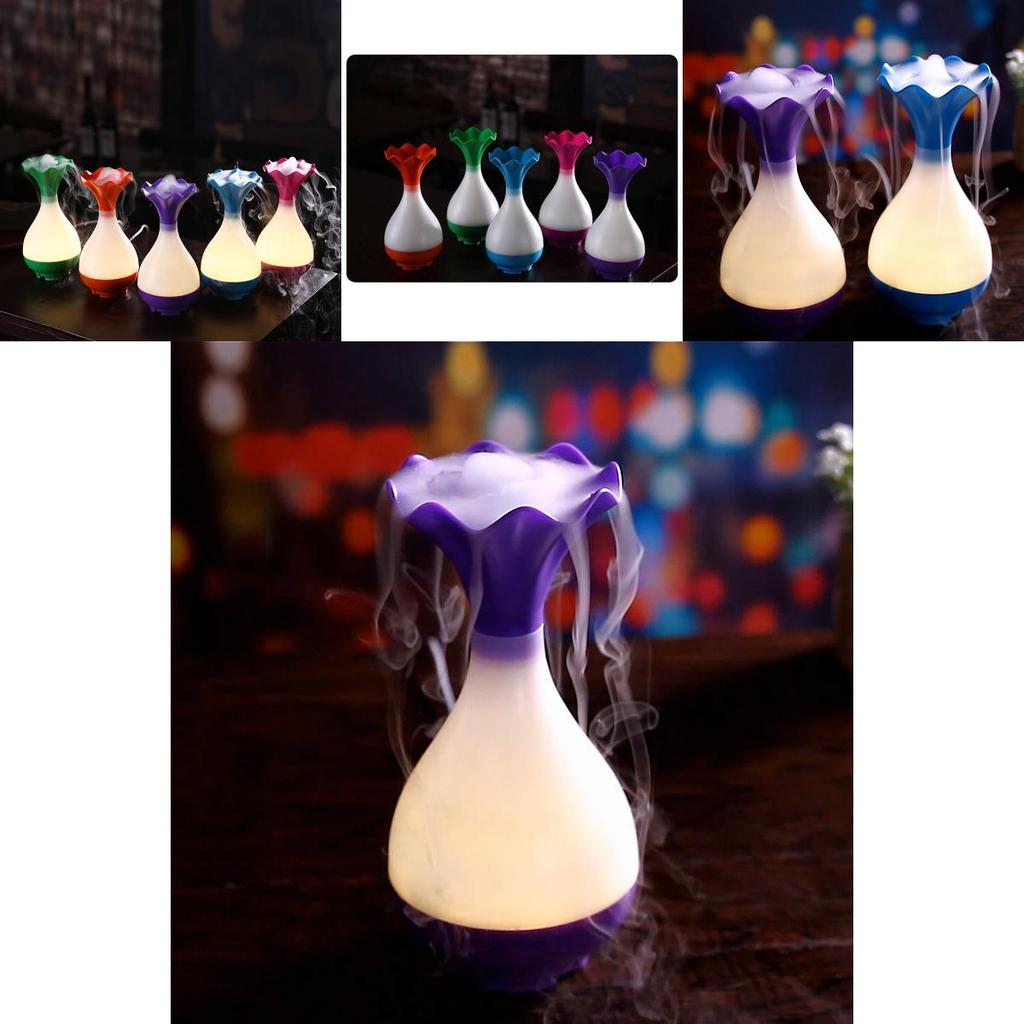 Usb Humidifier With Aromatherapy Vase Design For Home Use Silent Night Light