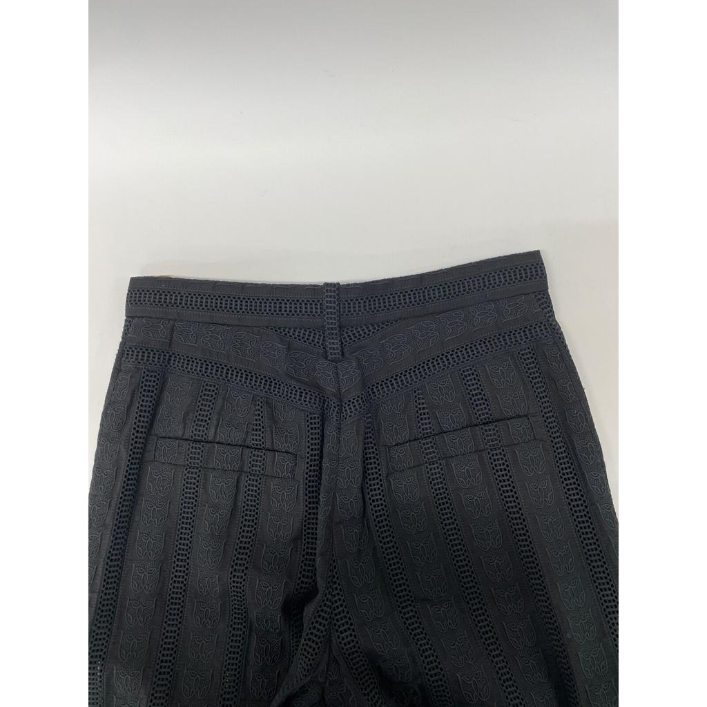 Chloe Black Lace CHC18APA85040000136 Lace Embroidered Pants Bottoms 36 blackUsed