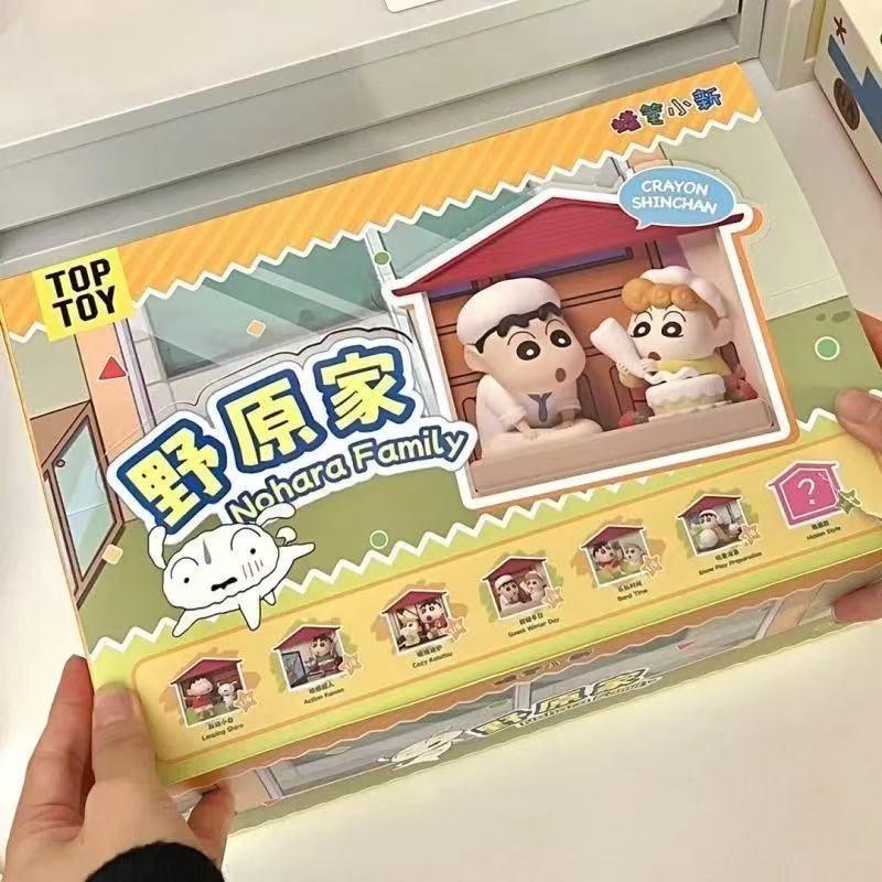 TOP TOY Crayon Shinchan Nohara Family Series Anime Refrigerator Magnet Figure Cute Children's Toy Birthday Gift