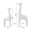 2Pcs Statue Craft Feng Shui Crafts Lucky Animal Figurines Sculpture for Mantel Home Tabletop Living