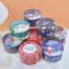 Large Capacity Christmas Tin Gift Box Metal Square Candy Storage Containers For Xmas New Year Holiday Supplies