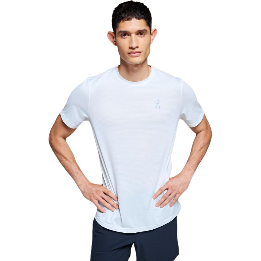 

Круглый вырез пуловер однотонный короткий рукав футболка мужские топы белый 1ME10430864 XS