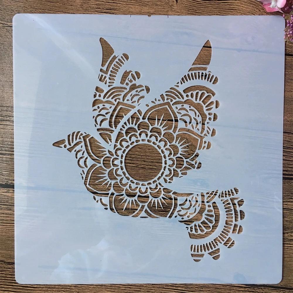 

30*30cm Big Mandala Window Floral DIY Layering Stencils Wall Painting Scrapbook Coloring Embossing Album Decorative Template