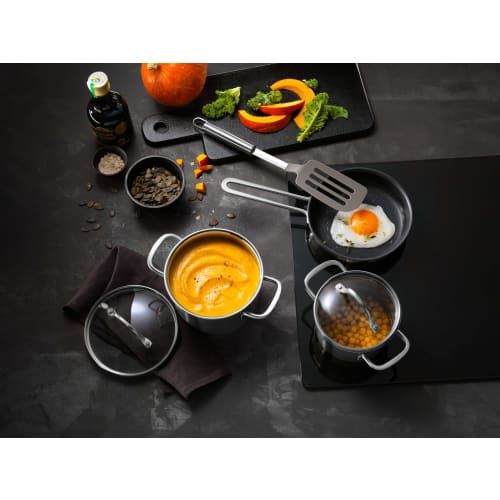 ZWILLING Pico Saucepan, 14cm, 1L, Stainless Steel, Single-Handled Pot, Induction Compatible, Ideal for Single-Hand Cooking, Officially Sold In Japan,