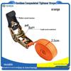 In Stock Rubber-Coated Self-Locking Ratchet Tie-Down Straps for Cargo and Luggage