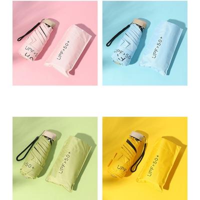 Anti-UV Mini Sun Protection Umbrella Mini Folding Sun Umbrella Outdoors