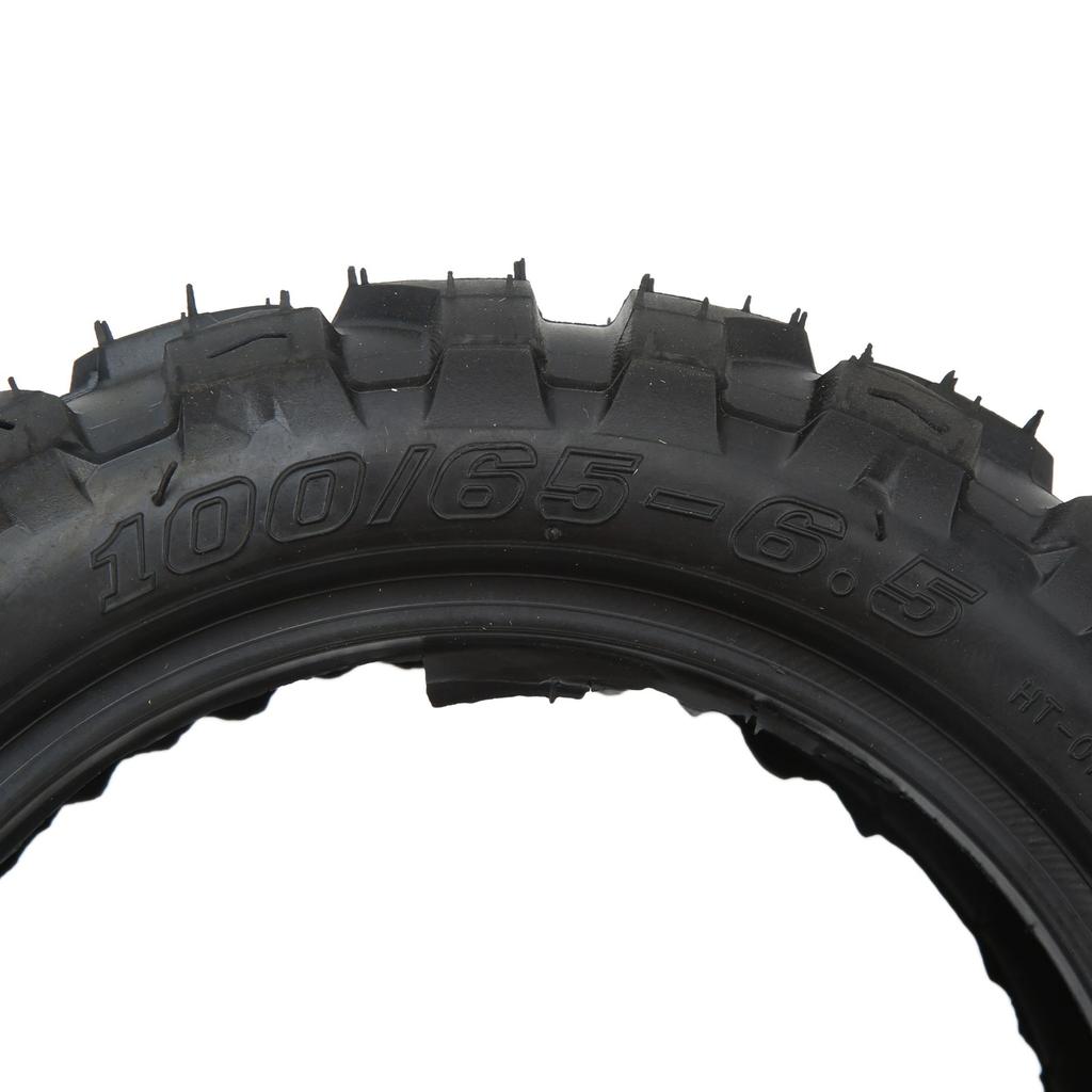 Electric Scooter Tire 100/65?6.5 Tyre Replacement Anti Skid Off Road Thickened Rubber Vacuum Tire for Snowfield