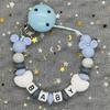 Baby Pacifier Clip Personalised Name Dummy Nipple Holder Chains Newborn Feeding Newborn Custom Pacifiers Clip Chew Teething Toys