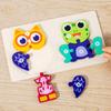 4 Piece Wooden Puzzle Animal Food Chain Chicken Squirrel Lion Owl Frog Animal Puzzle Simple Puzzle Toy Halloween Christmas Birthday Gift