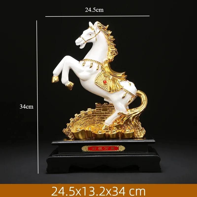 

Китайский стиль Лошадь в форме искусства Счастливая лошадь Смола Домашнее украшение Украшения Письменный стол Кабинет Поделки Украшения для дома Подарки