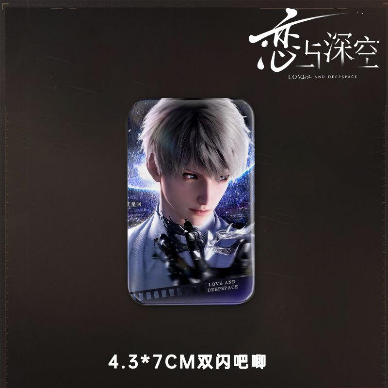 2025 Love and Deepspace Sylus Rafayel Zayne Xavier Caleb Cinema Co-ed Badge Rectangular Emblem Brooch Backpack Decoration