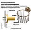 Wall Mounted Toilet Paper Dispenser Traditional Appearance Tissue Holders Simple Tool Without Assembly Bathroom Accessory