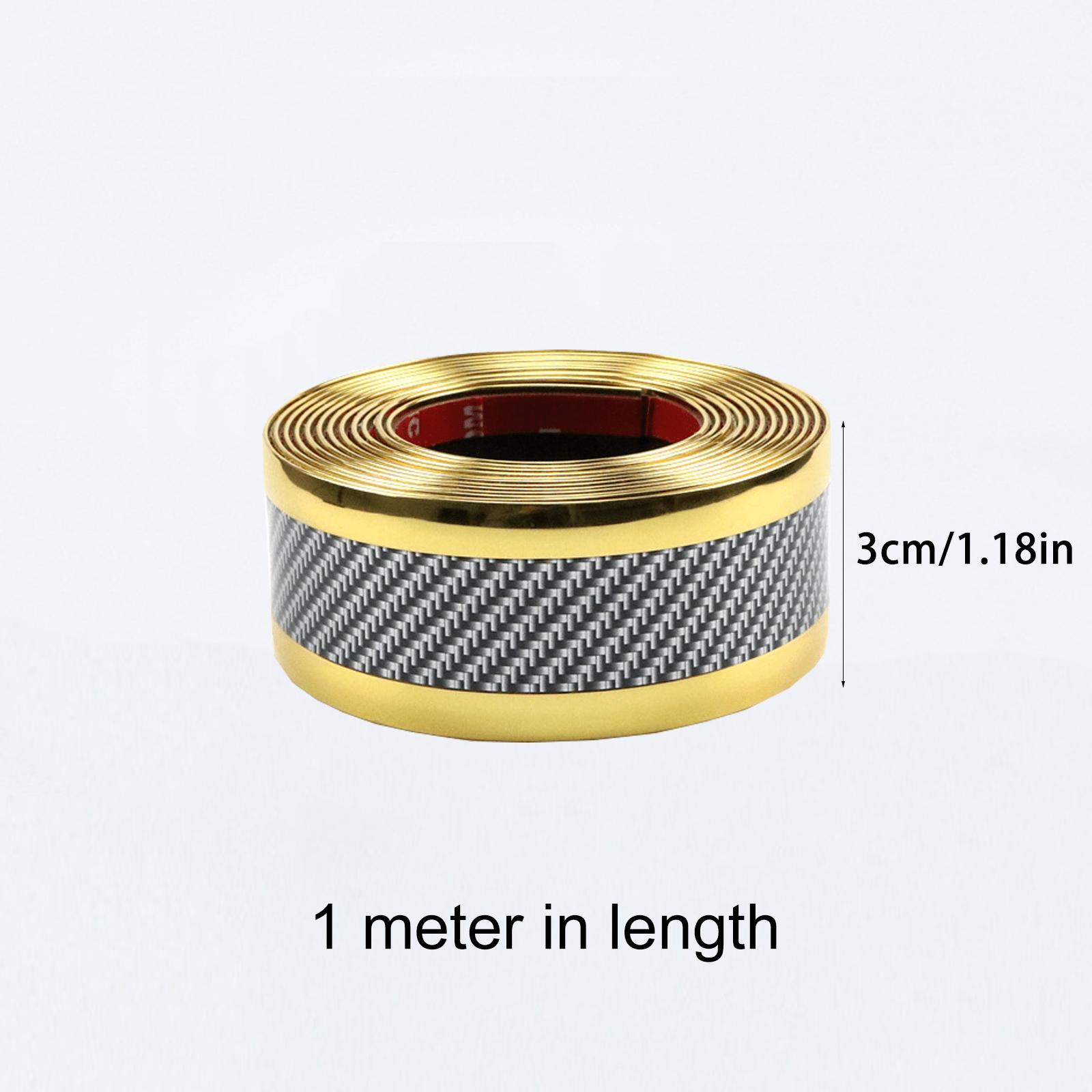 

1pc Car Threshold Anti-stepping/Scratching Door Decor Bump Sticker Blue 1 Meter