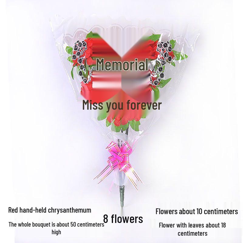 Chrysanthemum Silk Flowers for Qingming Festival Grave Offerings