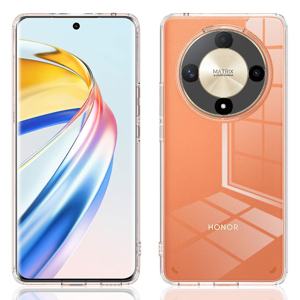 For Honor X9b 5G/Magic6 Lite 5G Clear Case TPU+Acrylic Shockproof Phone Cover