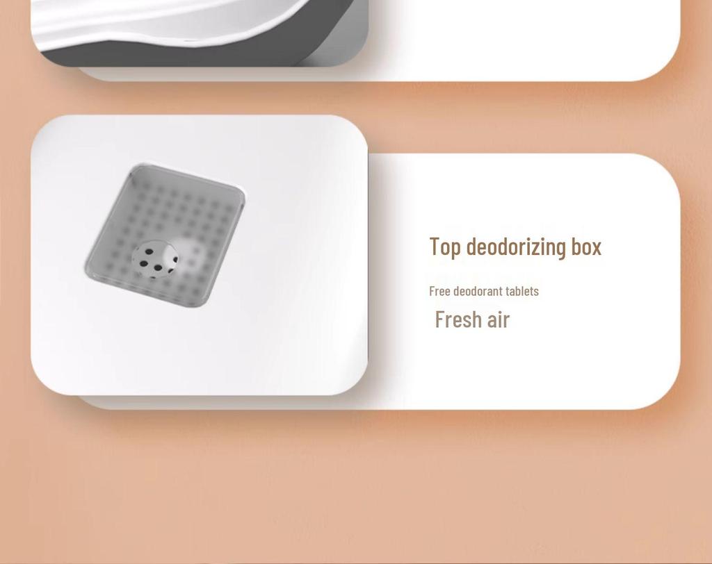 Odor-Proof Enclosed Cat Litter Box with Anti-Tracking & Anti-Splash Features