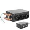 Calentador de Coche 12V 50W 3 Orificios Portátil Invierno Calentador de Calentamiento Rápido Eliminador de Escarcha Bajo Ruido Calentamiento Automático Descongelador de Coche 12V Calentador de Coche