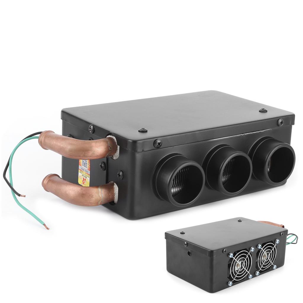 Calentador de Coche 12V 50W 3 Orificios Portátil Invierno Calentador de Calentamiento Rápido Eliminador de Escarcha Bajo Ruido Calentamiento Automático Descongelador de Coche 12V Calentador de Coche