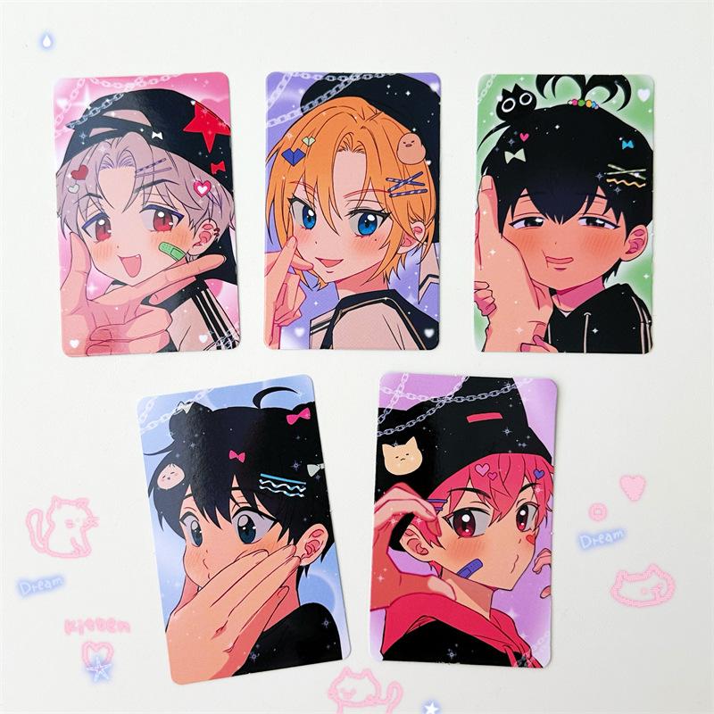 Korean Boy Group 3-inch Small Card Card Sleeve Album Bedroom Wall Decoration Card Cute Stationery