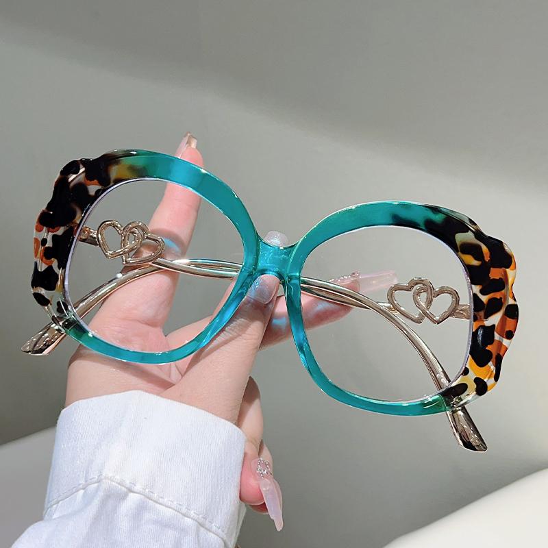 Oversized Round Glasses Women  New in Fashion Multi-color Optical Frames Trendy Vintage Luxury Brand Design Eyewear