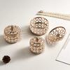 Small Crystal Retro Jewelry Storage Box Necklace Earrings Cosmetics Case