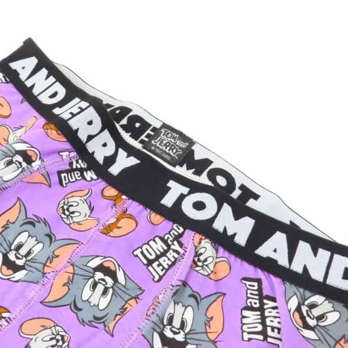 Small Planet Tom & Jerry Men's Boxer Briefs with Face PU Leather, Warner Bros. [Size M]