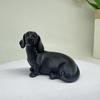 Yangyizhi 3D Printed Dachshund Sculpture, Miniature Dog Figurine, Matte Finish Statue, Artistic Pet Memorial Gift