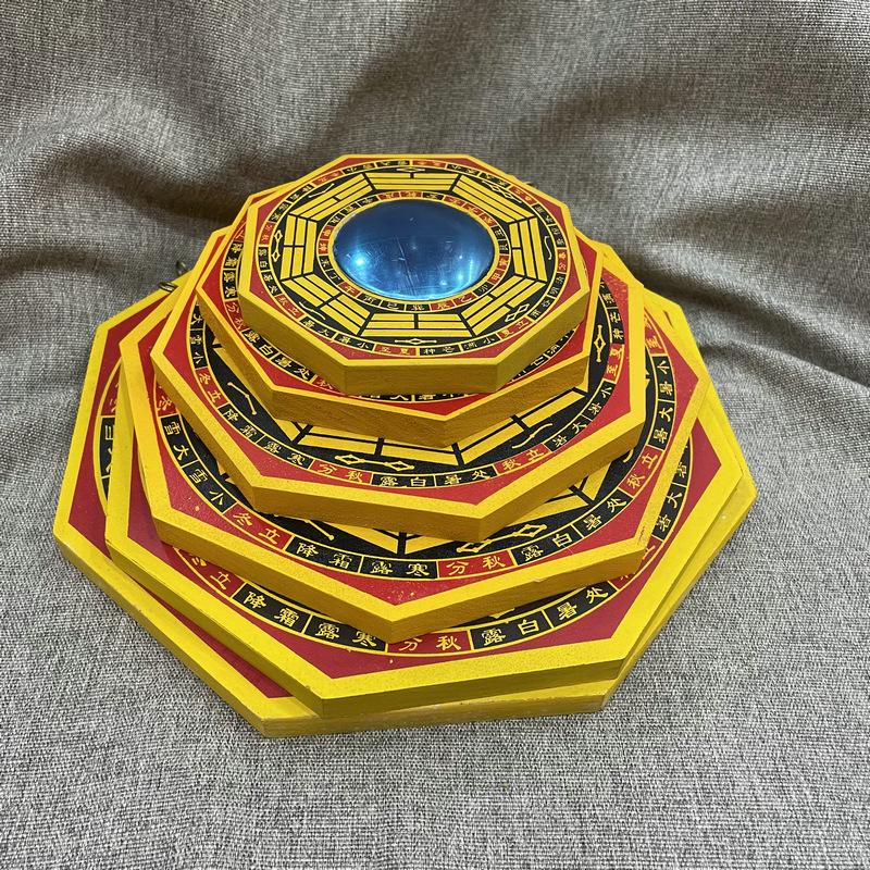 Goldrand-Mittlerer Bagua-Kompass: Feng Shui Handwerk